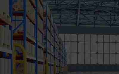 A warehouse full of shelves and racks.