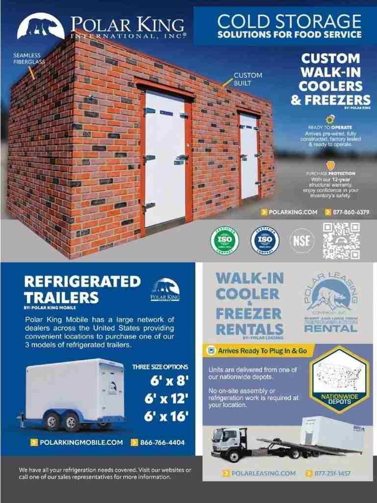 Polar king cold storage flyer for Cold Chain.