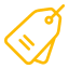 A yellow gas can icon on a white background.